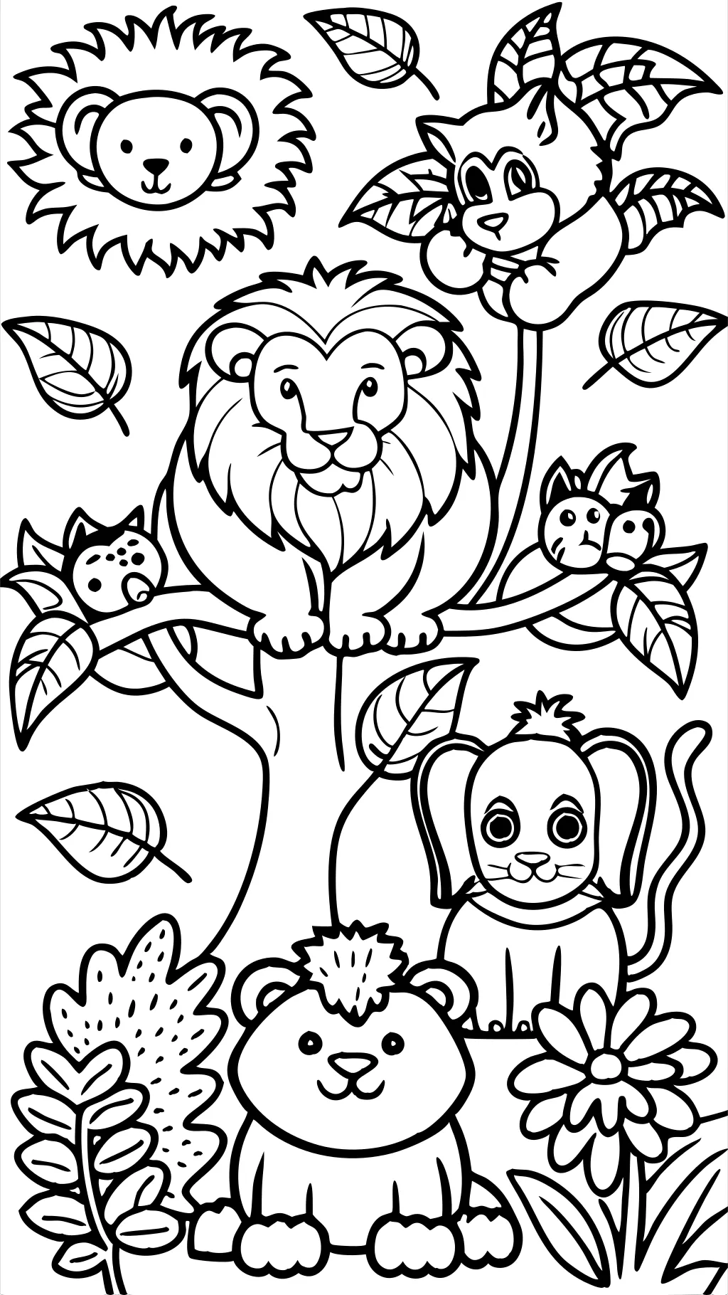 coloriages zoo animaux